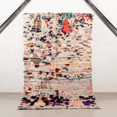 vintage boucherouite rug - 5x8.2 ft / 152x250 cm